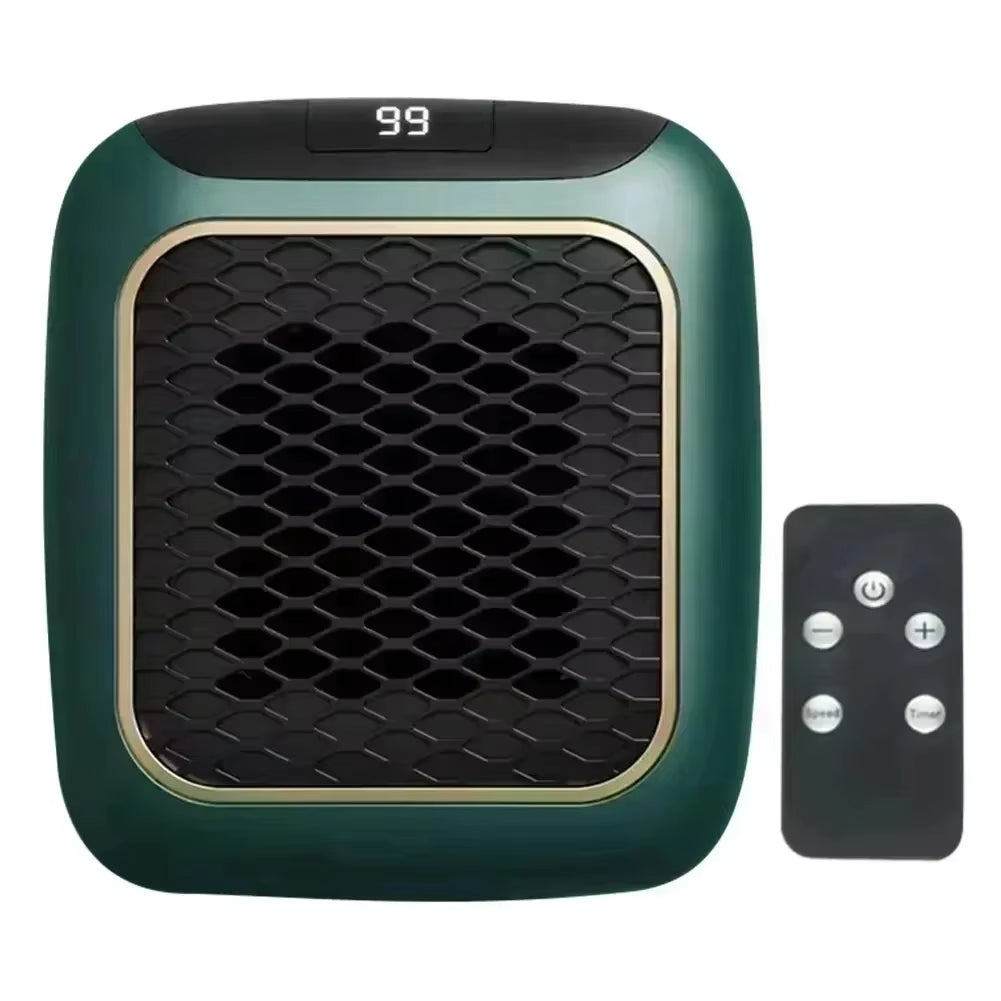 800W Mini Heater for Home Small Bathroom Heating Fans Wall Mounted PTC Ceramic Electric Heater with Remote Control Household